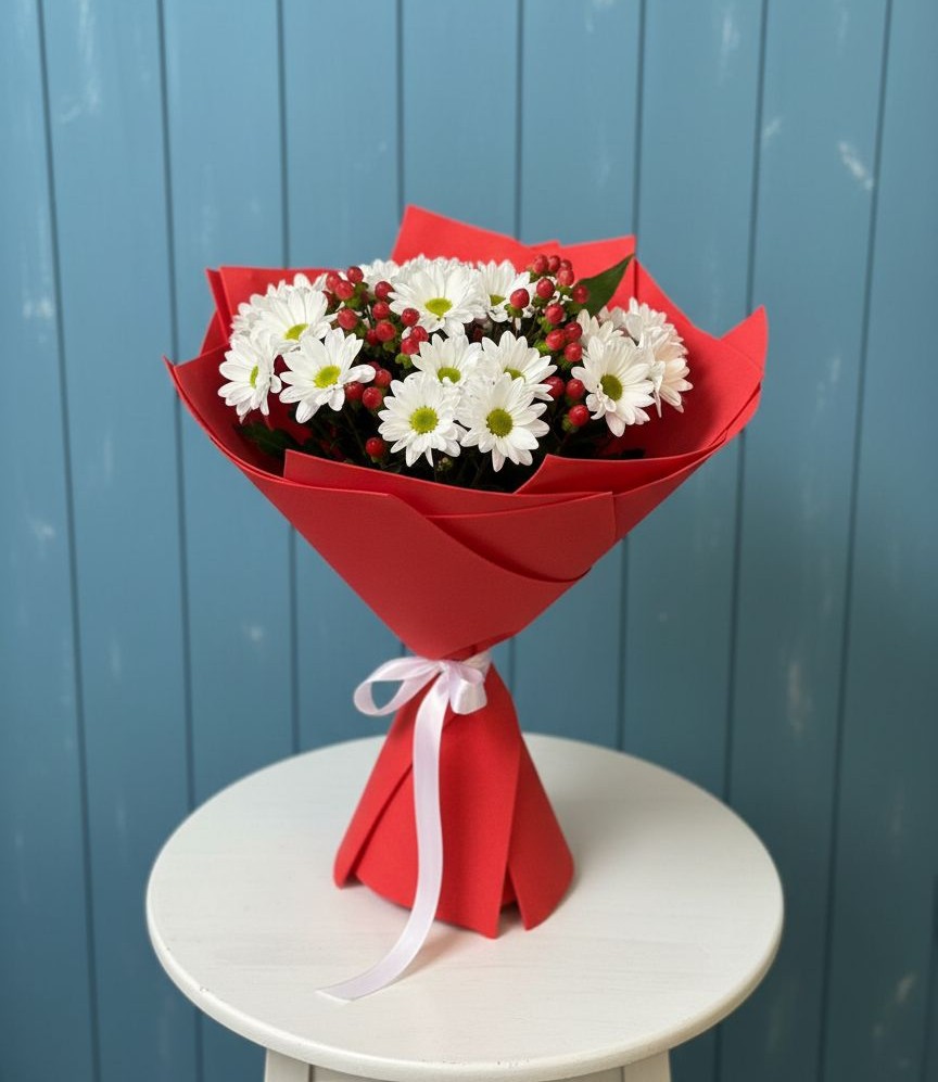 Букет цветов из: Хризантемы в Белоярском Свердловской области