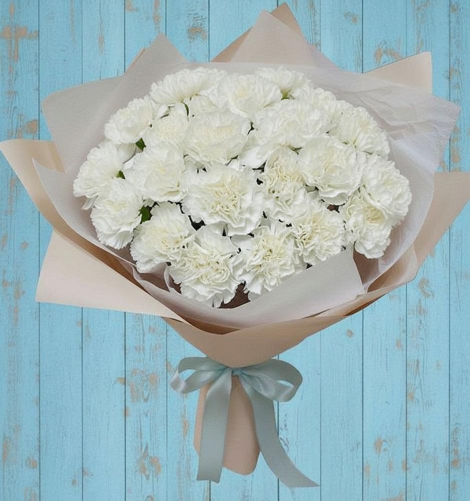 Букет цветов из: Гвоздики в Белоярском Свердловской области