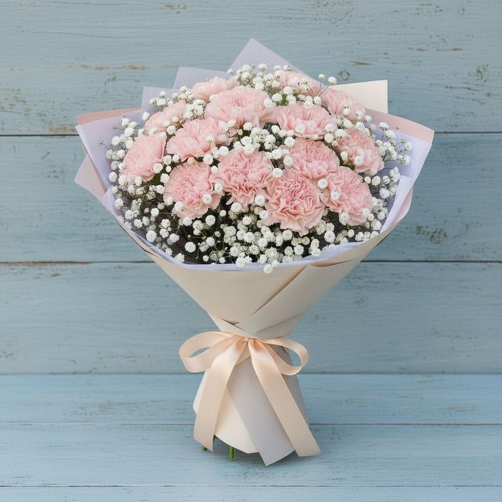 Букет цветов из: Гвоздики в Белоярском Свердловской области