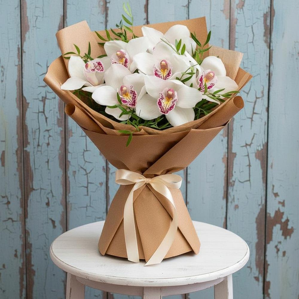 Букет цветов из: Орхидеи и Розы в Белоярском Свердловской области