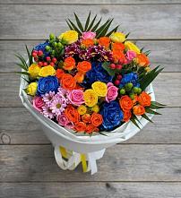 Букет цветов из:  Розы и Хризантемы #REPLACE_PRED# Белоярском Свердловской области