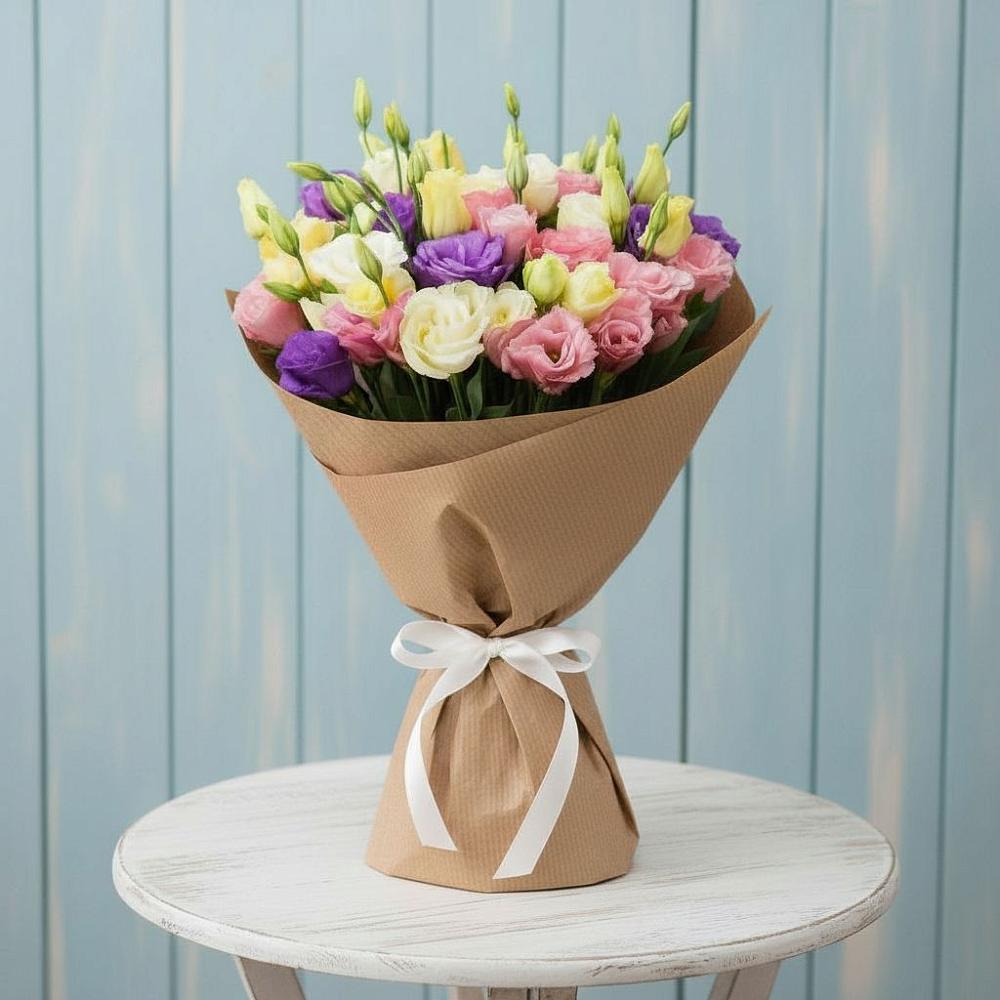 Букет цветов из: Лизиантусы в Белоярском Свердловской области