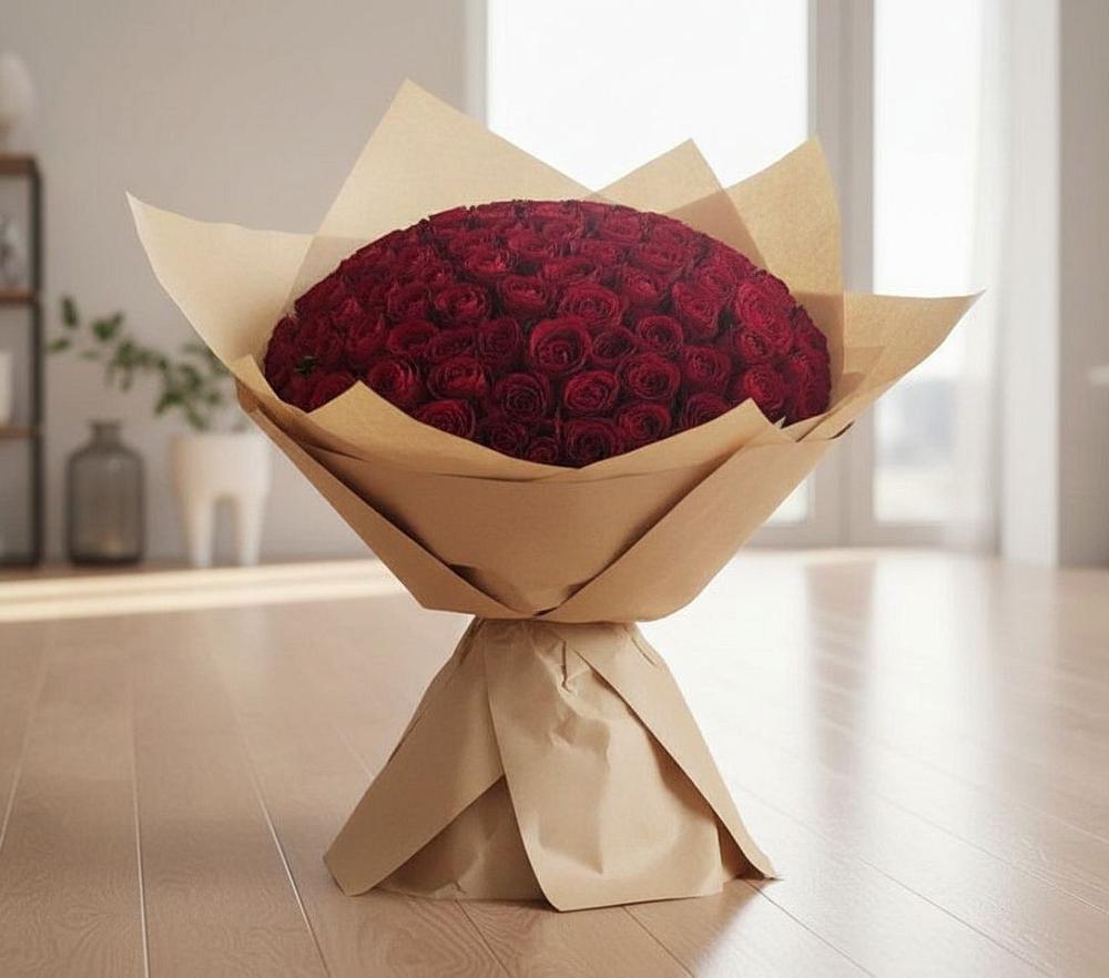 Букет 101 Красная роза в Белоярском Свердловской области