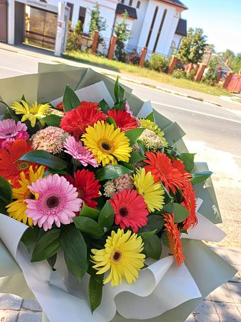 Букет цветов из: Герберы в Белоярском Свердловской области