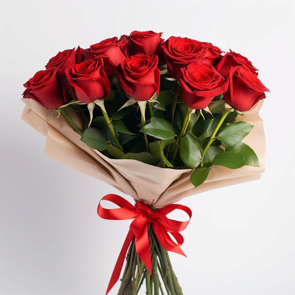 Букет 11 Красных роз Эдлесс Лав в Белоярском Свердловской области